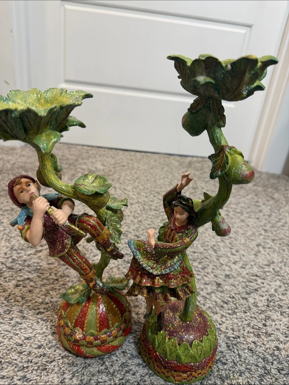 Mark Roberts Fine Interiors Collection Viking Fairy and musician Candleholder